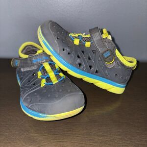 Stride Rite Made to Play Phibian Boys Water Shoes Toddle size 9 Blue Gray
